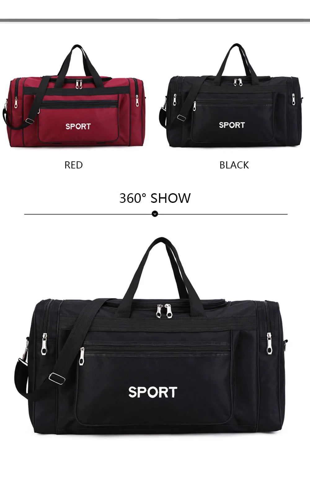 YIXIAO Large-Capacity Sports & Gym Duffel Bag