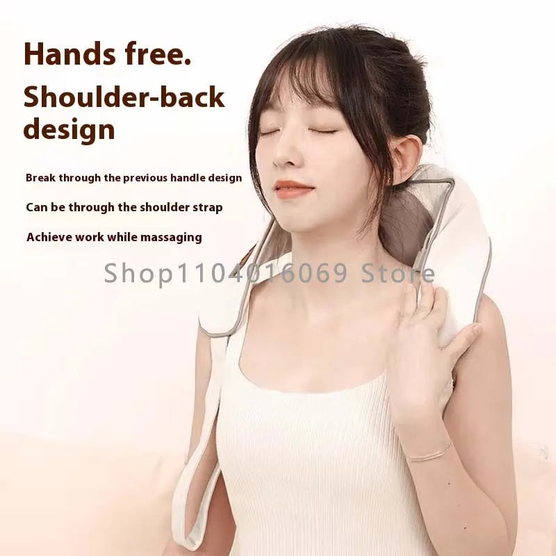 Electric Shoulder & Neck Massager with Heat – 10W Trapezius & Cervical Relief