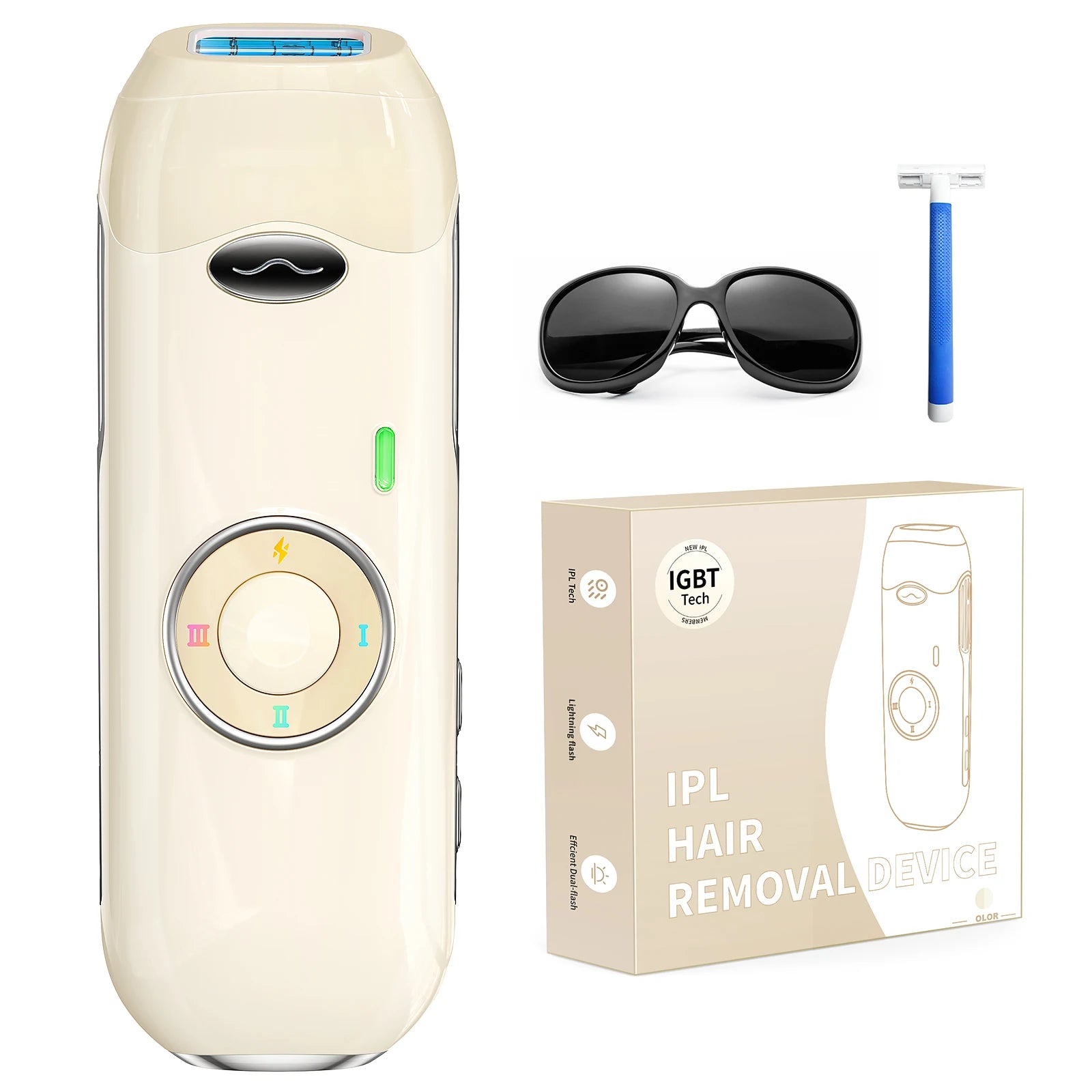 IPL Hair Removal Laser – Painless Epilator for Men & Women