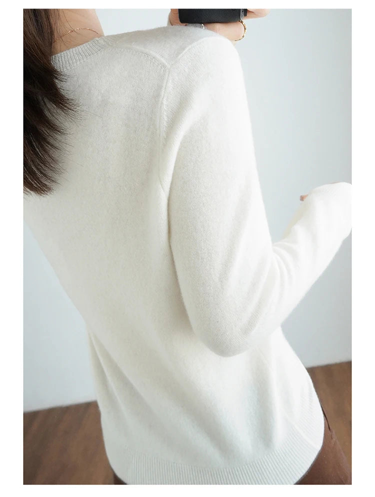 Autumn and Winter Cashmere Sweater for Women: