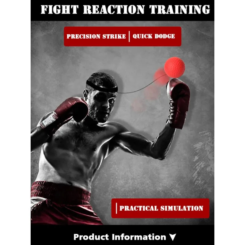 Head-Mounted Boxing Reflex Ball – Speed Punch Trainer