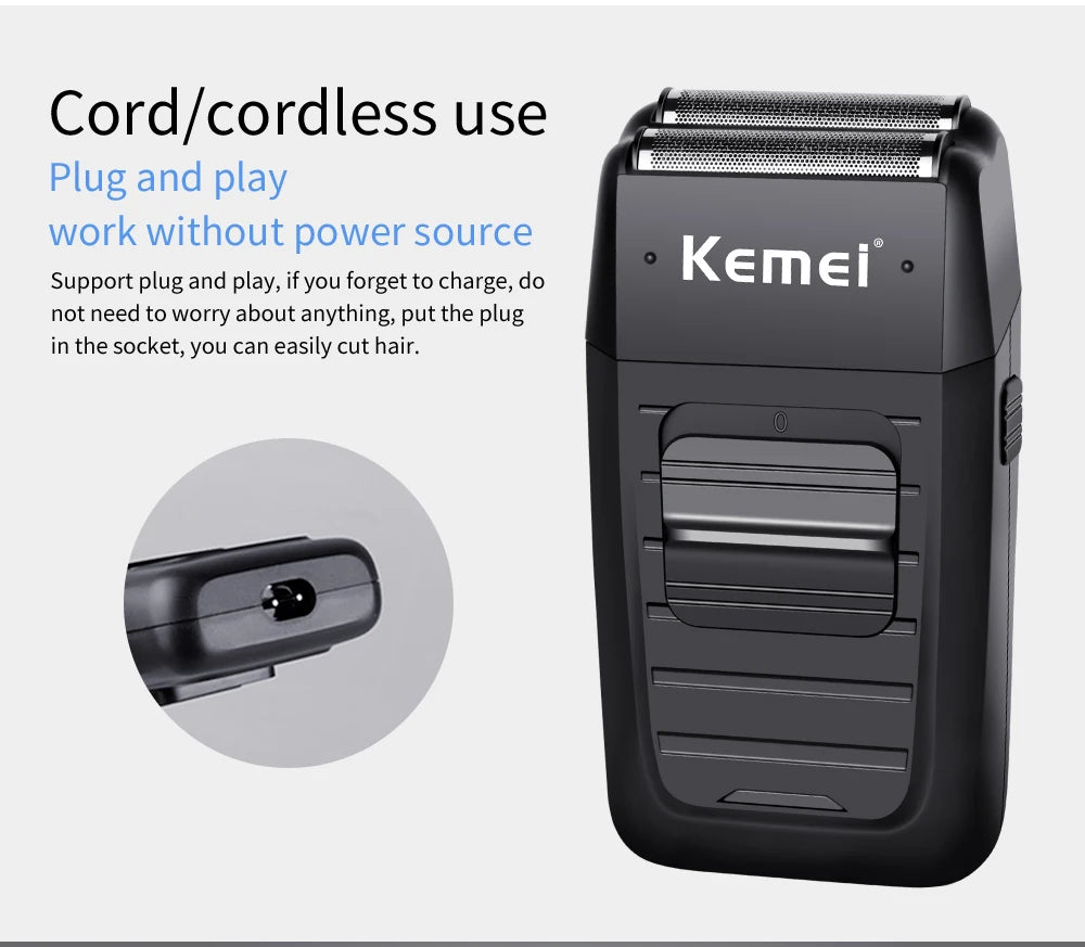 Kemei Rechargeable Cordless Shaver for Men – KM-1102