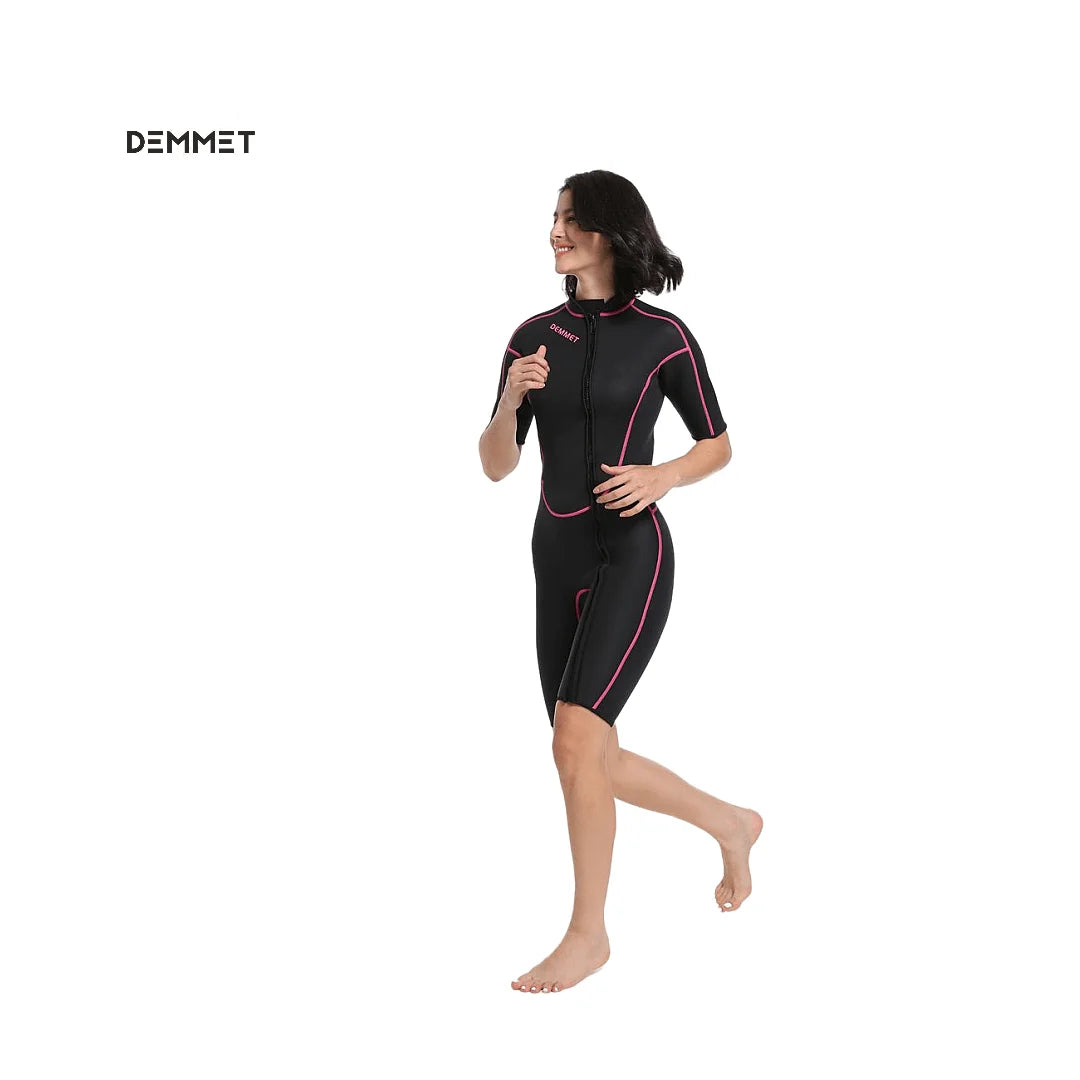 DEMMET 1.5mm Short Sleeve Neoprene Wetsuit for Men & Women