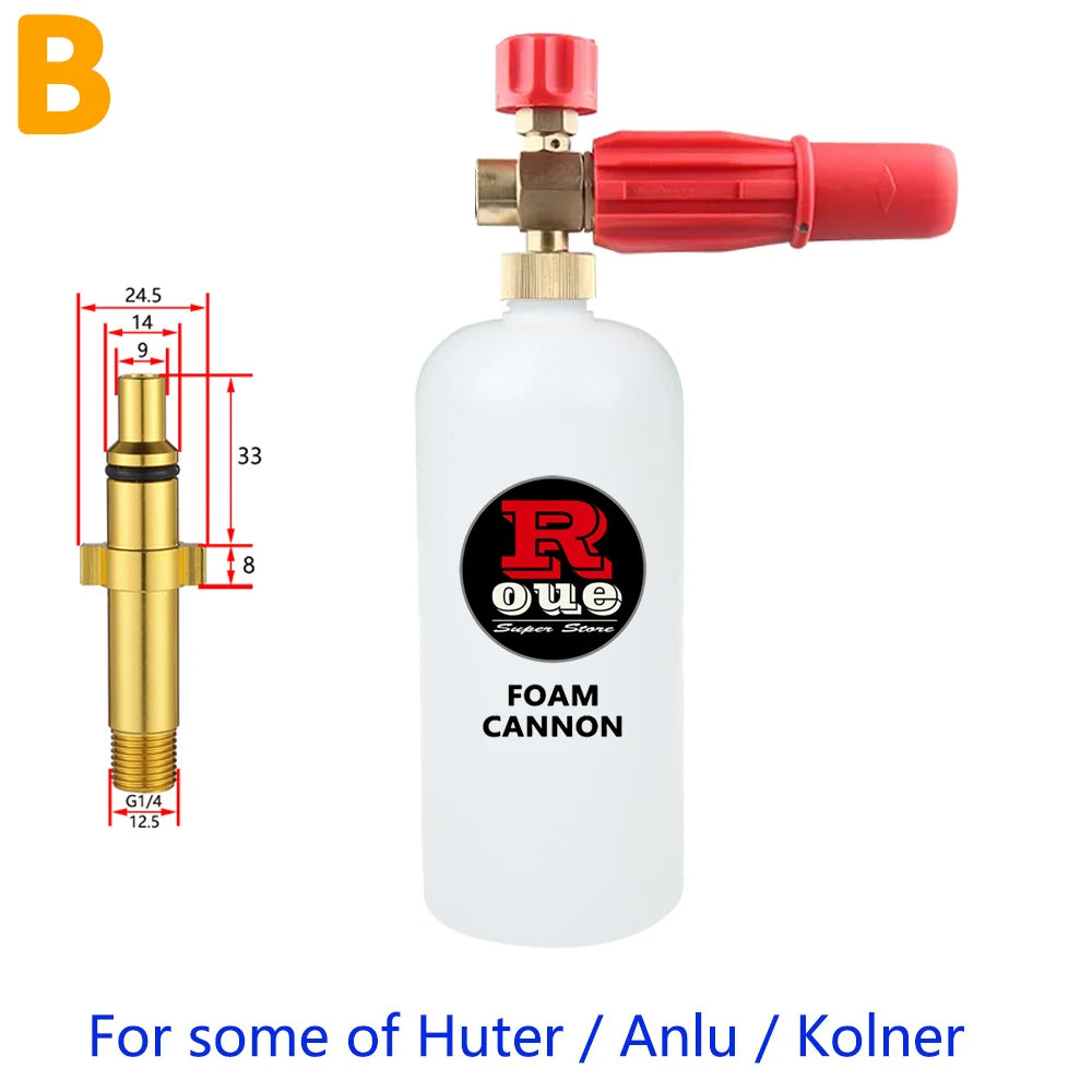 ROUE Car Wash Foam Gun – Snow Foam Cannon for Pressure Washers