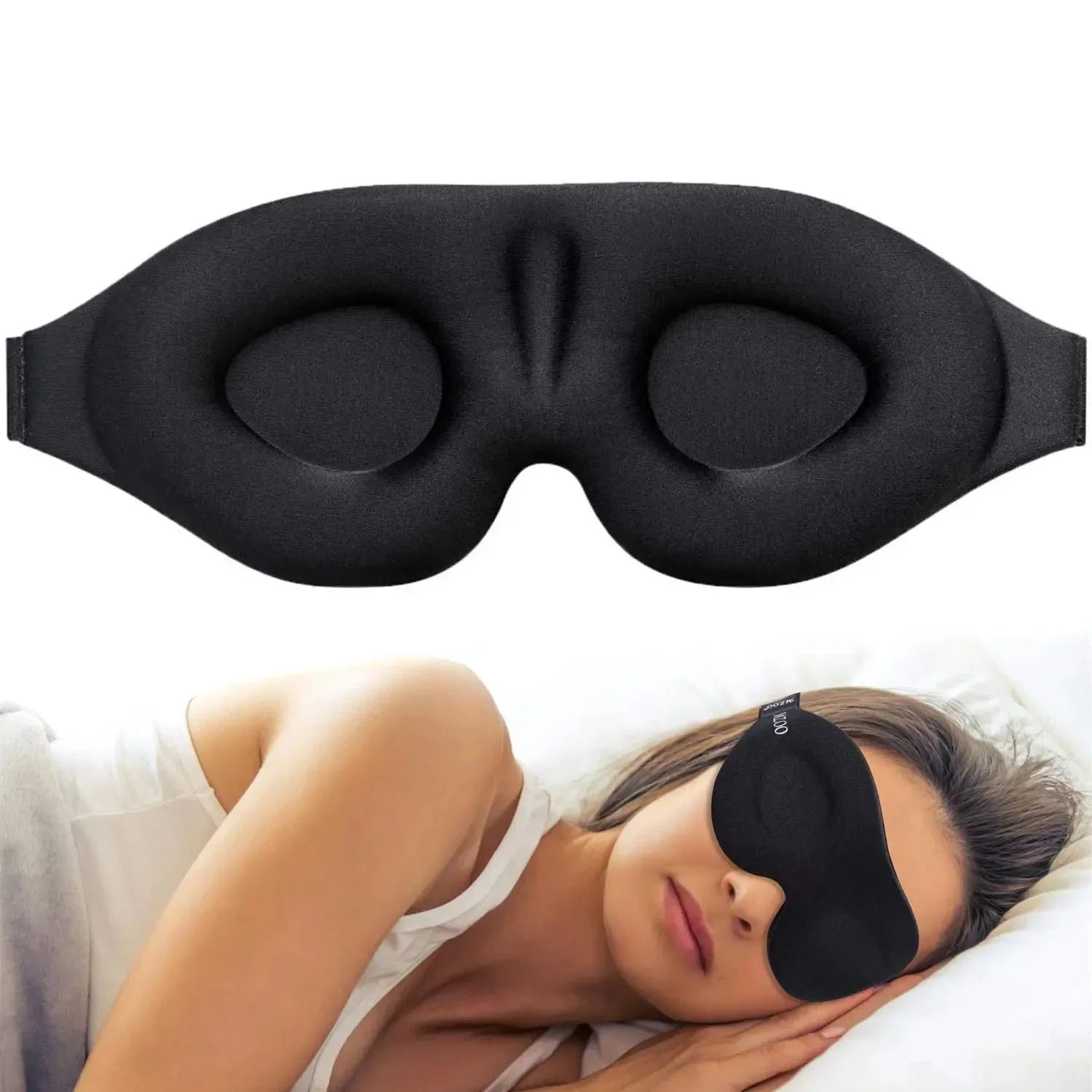 Sleep Better with the 3D Contoured Eye Mask!