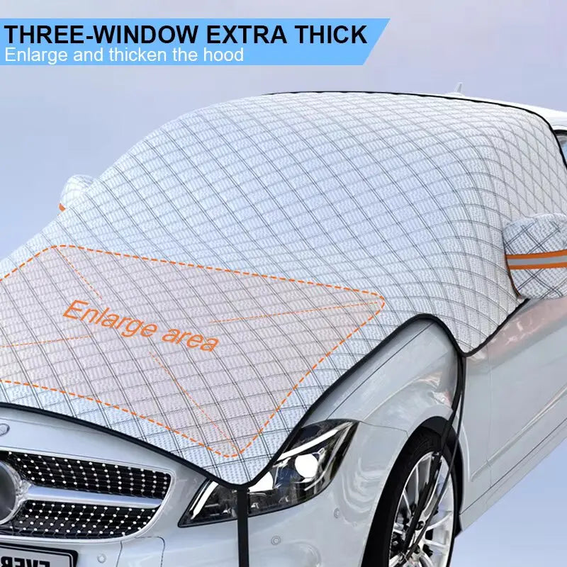 SEAMETAL Winter Snowproof Windshield Cover – Anti-Frost & Windproof