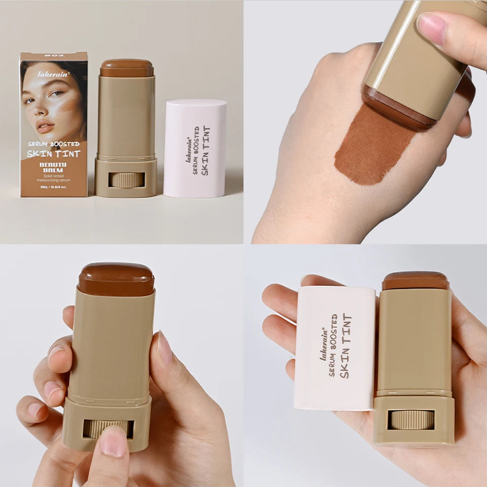 Stick Foundation Balm Serum - Boosted Skin Tint & High Coverage