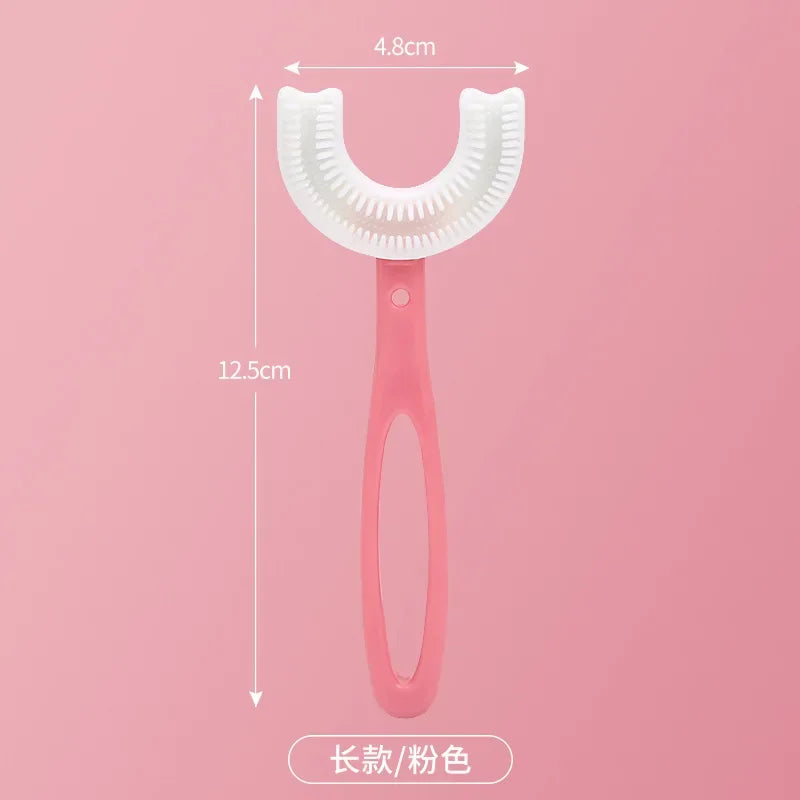 360° U-Shaped Silicone Toothbrush for Kids