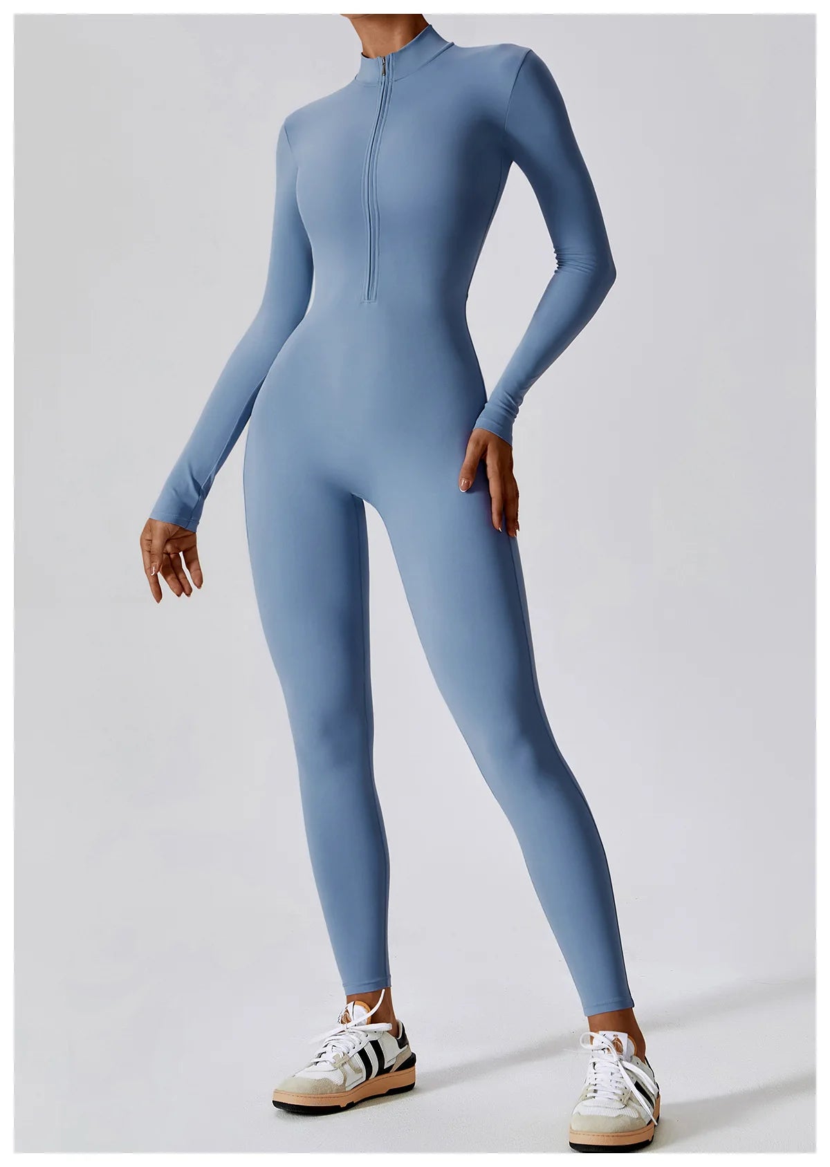 Women's Summer Zipper Workout Jumpsuit – Short Sports Tracksuit