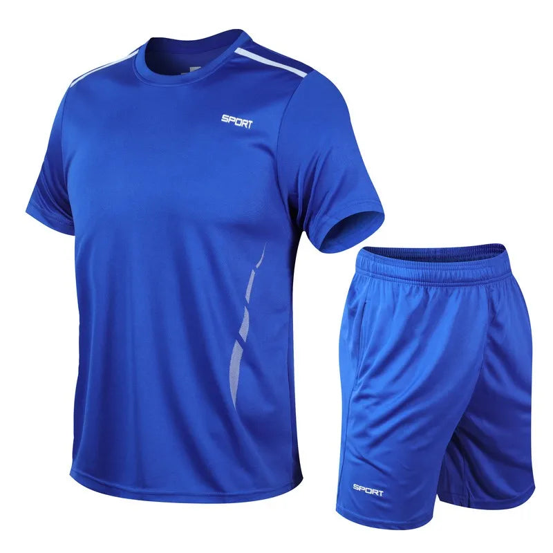 CHRLCK Men's Quick-Dry Running Set – Breathable Fitness Suit