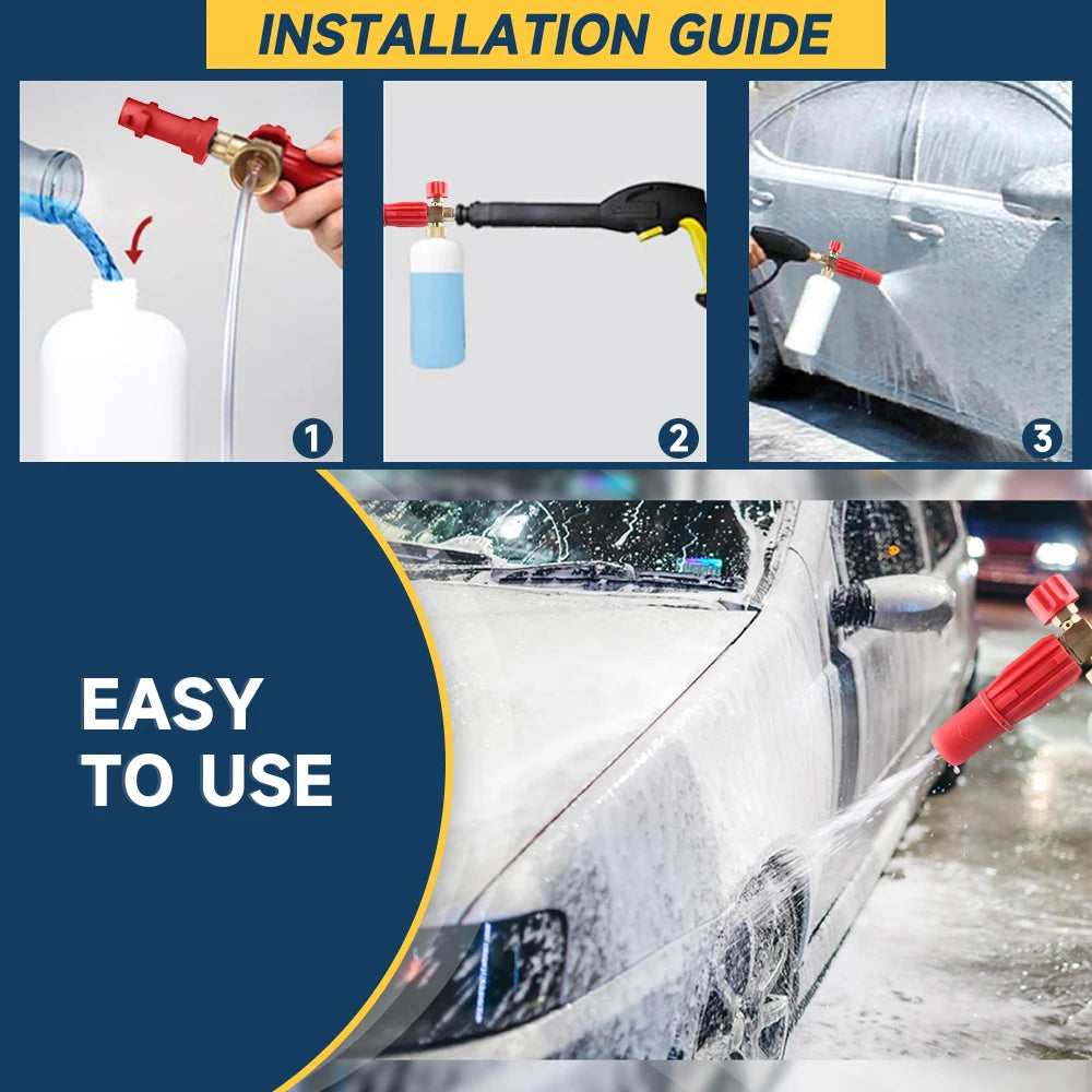 ROUE Car Wash Foam Gun – Snow Foam Cannon for Pressure Washers