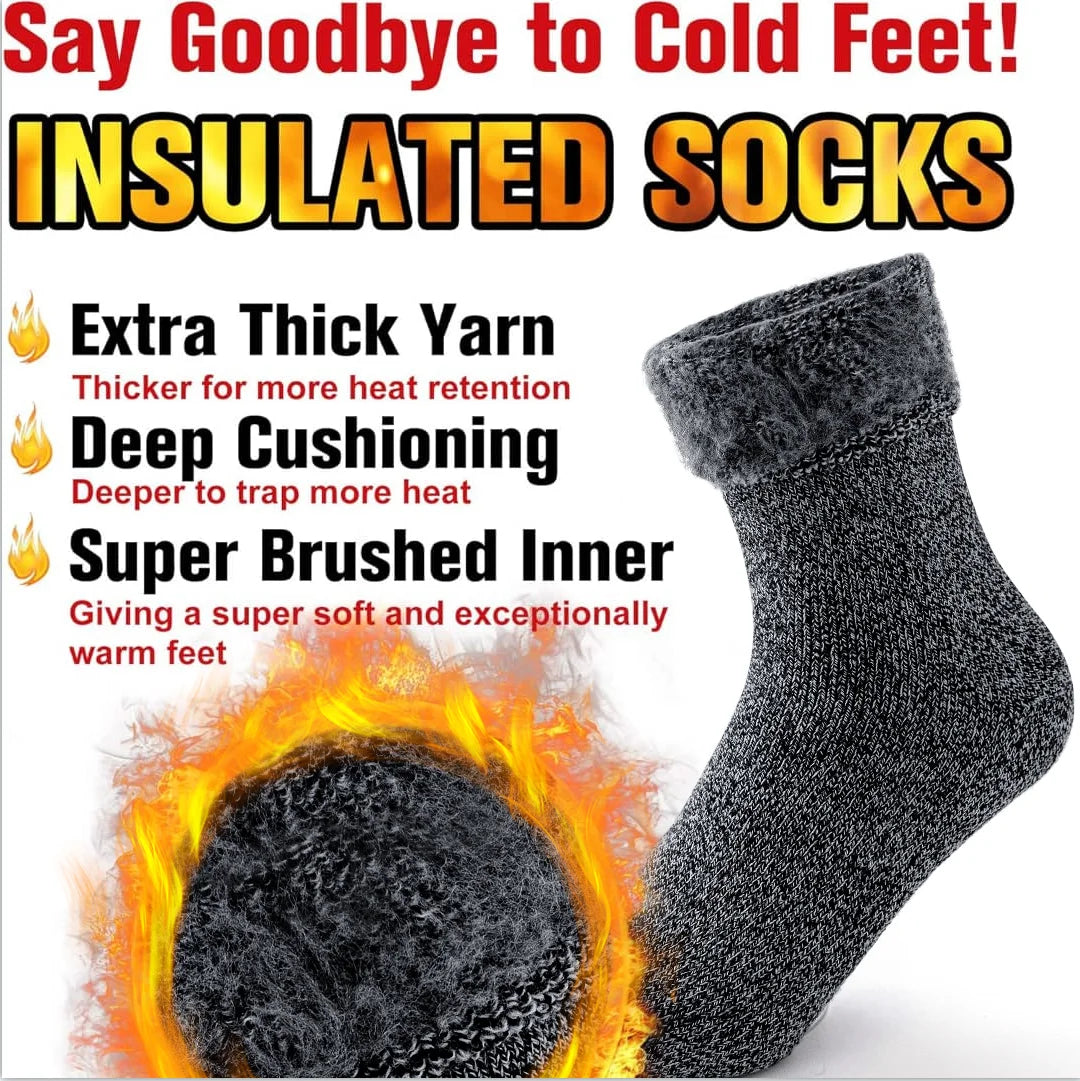 2 Pairs Pack Winter Thermal Socks: