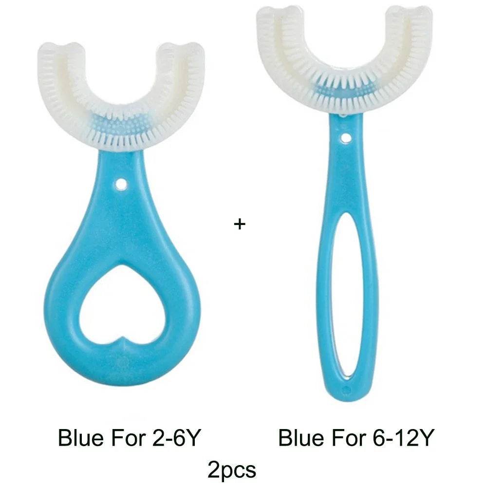 360° U-Shaped Silicone Toothbrush for Kids