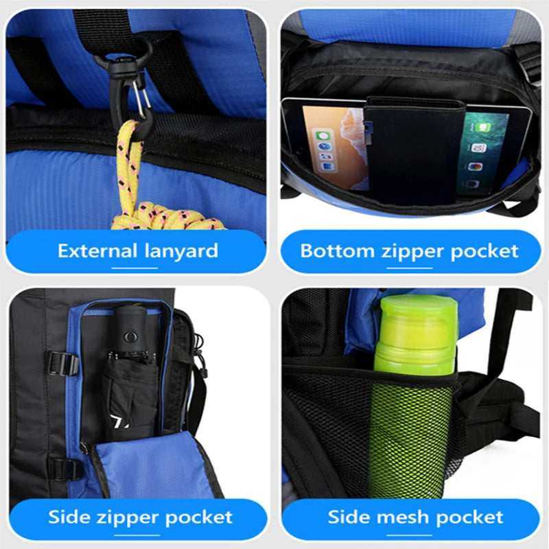 90L Waterproof Hiking Backpack – Large Capacity Outdoor Camping Rucksack
