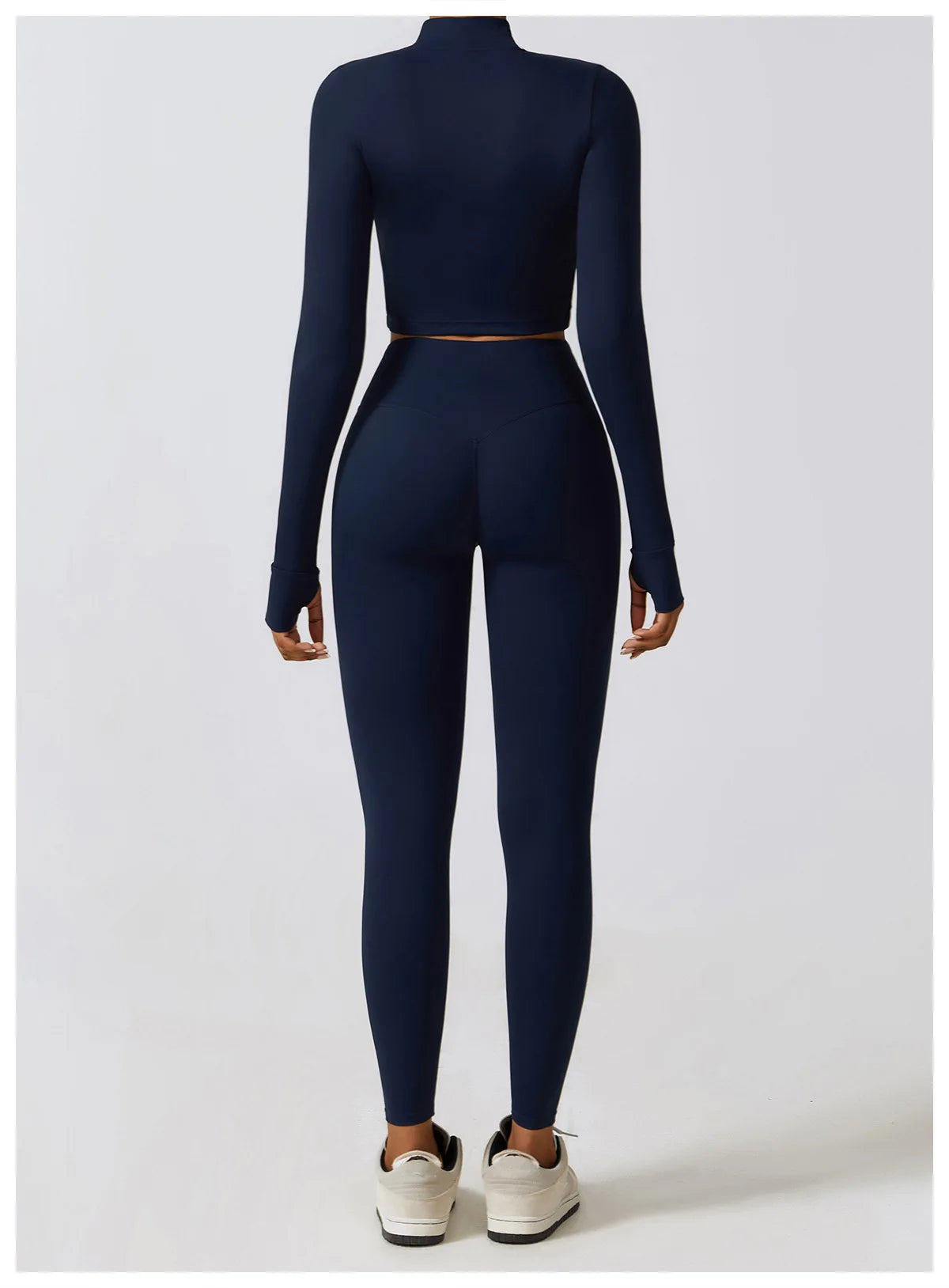 Women's Seamless Yoga Set – Leggings & Crop Top Workout Outfit