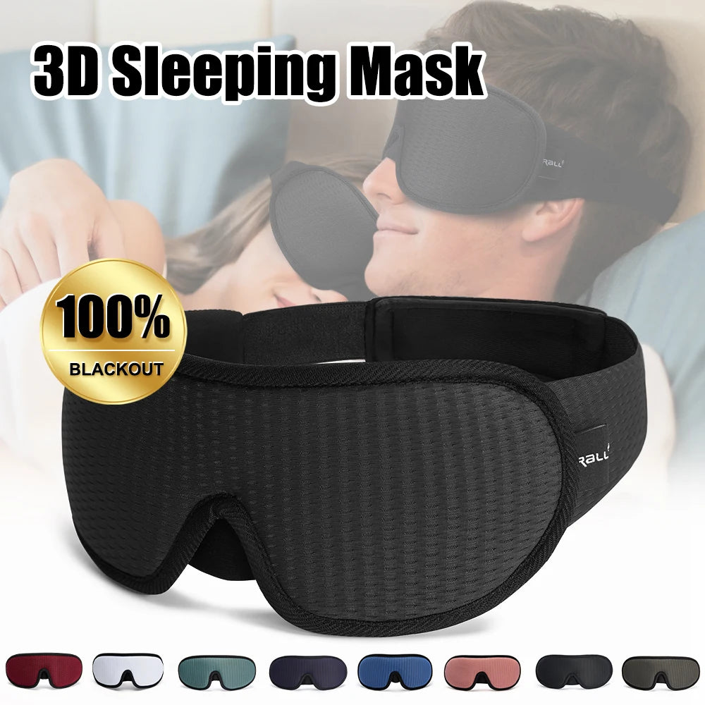 3D Sleeping Mask Block Out Light Soft Padded Sleep Mask