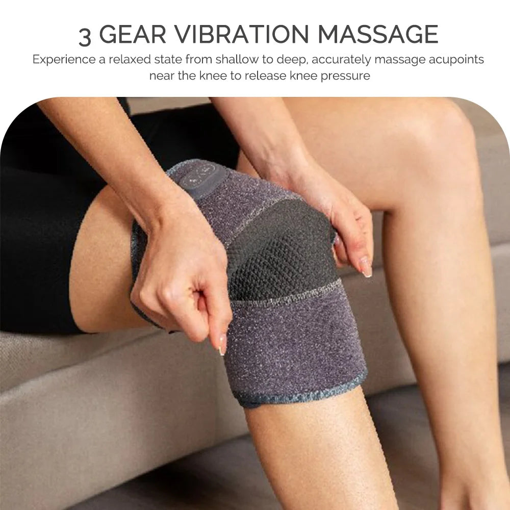 Electric Knee Massager with Vibration & Support