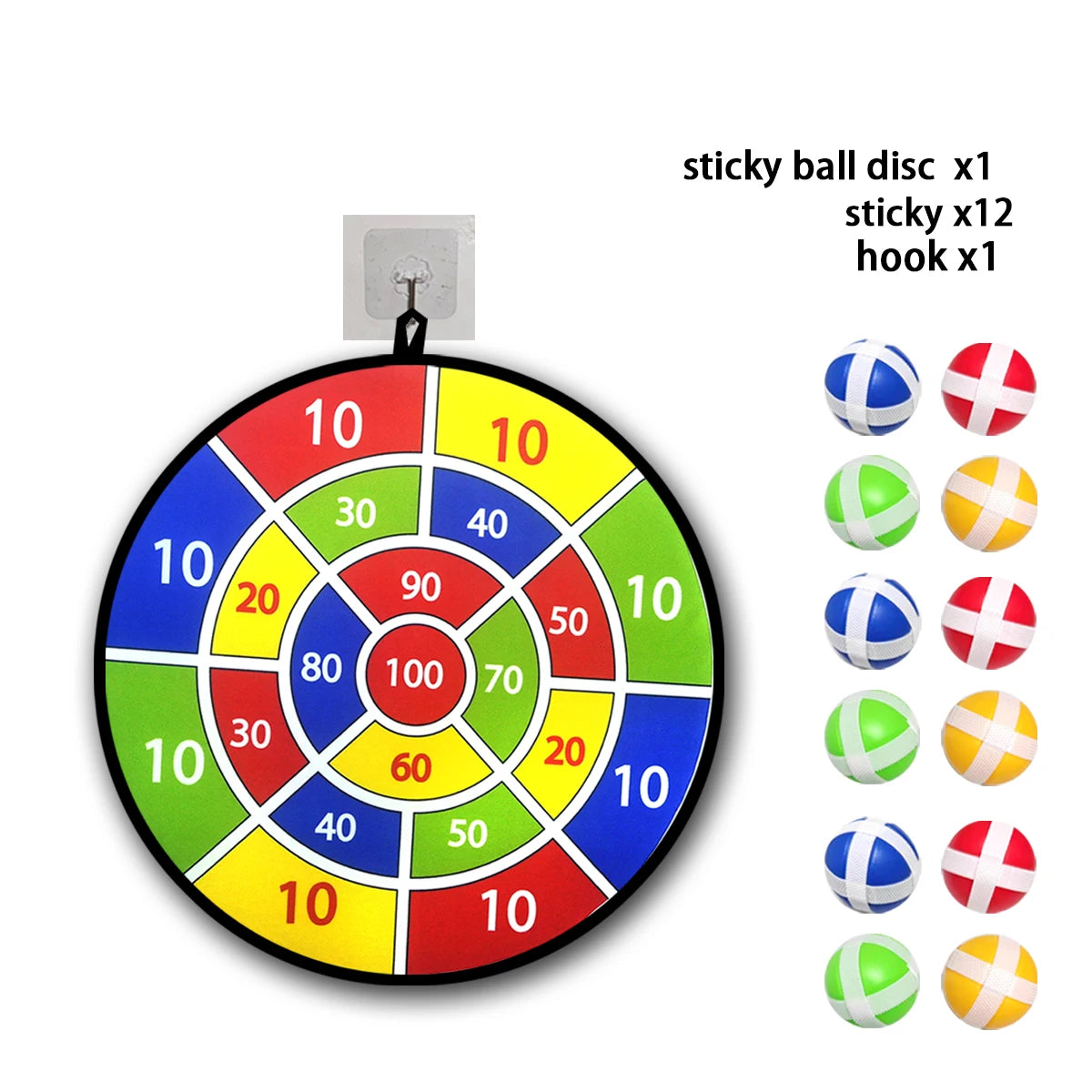 12PCS Sticky Ball Dart Disc Set – Fun Indoor & Outdoor Game for Kids & Family 🎯