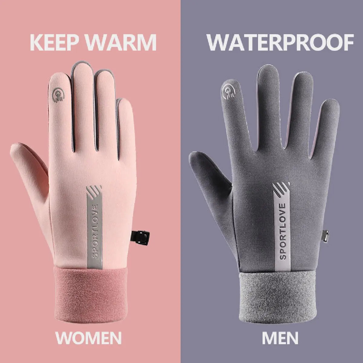 Women's Winter Cycling Gloves – Thermal, Windproof & Waterproof