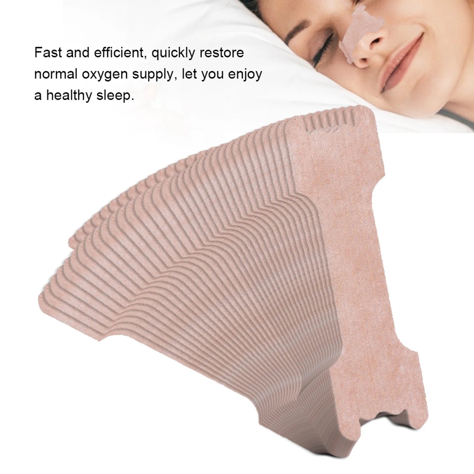 100PCS Breath Nasal Strips Right Aid Stop Snoring Nose Patch Good Sleeping Patch Product Easier Breath Sleep Aid Device