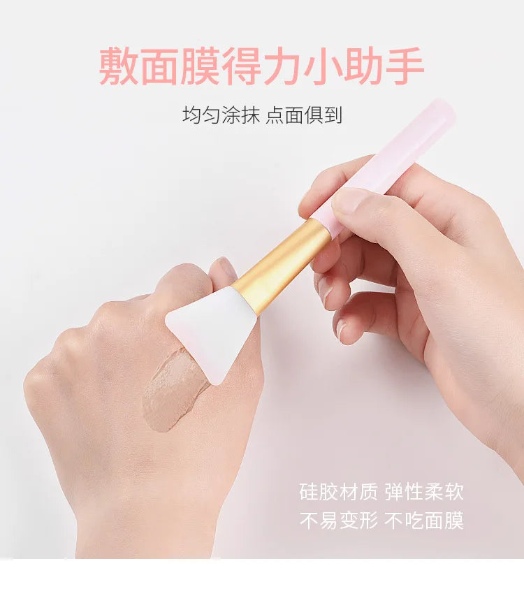 Silicone Facial Mask Brush Face Skin Care Tool Soft-headed DIY Mud Film Adjusting Brush Inclined Tail Apply Face Beauty Tools