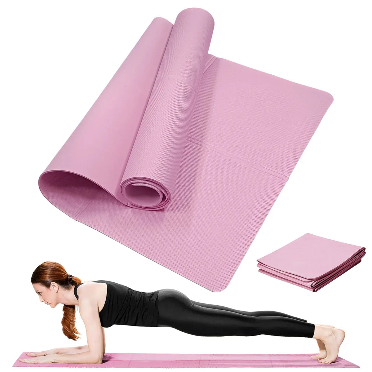 4MM Thick EVA Yoga Mat – Anti-Slip & Cushioned for Fitness