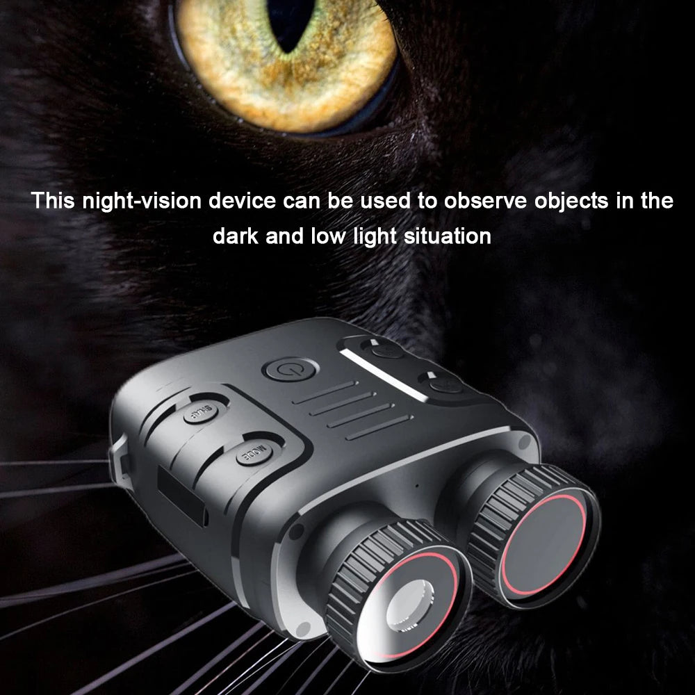 1080P Infrared Night Vision Binoculars – 5X Digital Zoom for Day & Night Use