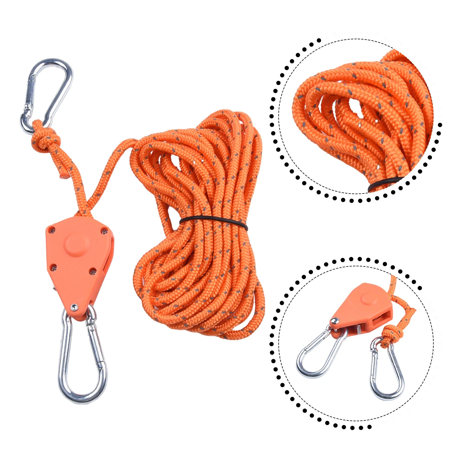 1pc 4M Camping Rope – Quick Setup Adjustable Guy Lines for Tent & Outdoor Gear