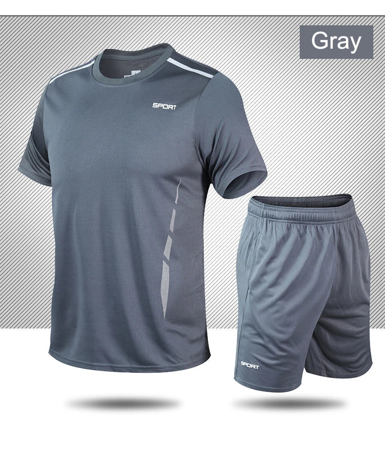 CHRLCK Men's Quick-Dry Running Set – Breathable Fitness Suit