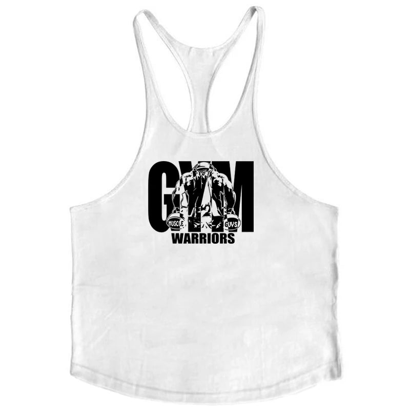 Men's Gym Y-Back Tank Top – Sleeveless Bodybuilding Vest