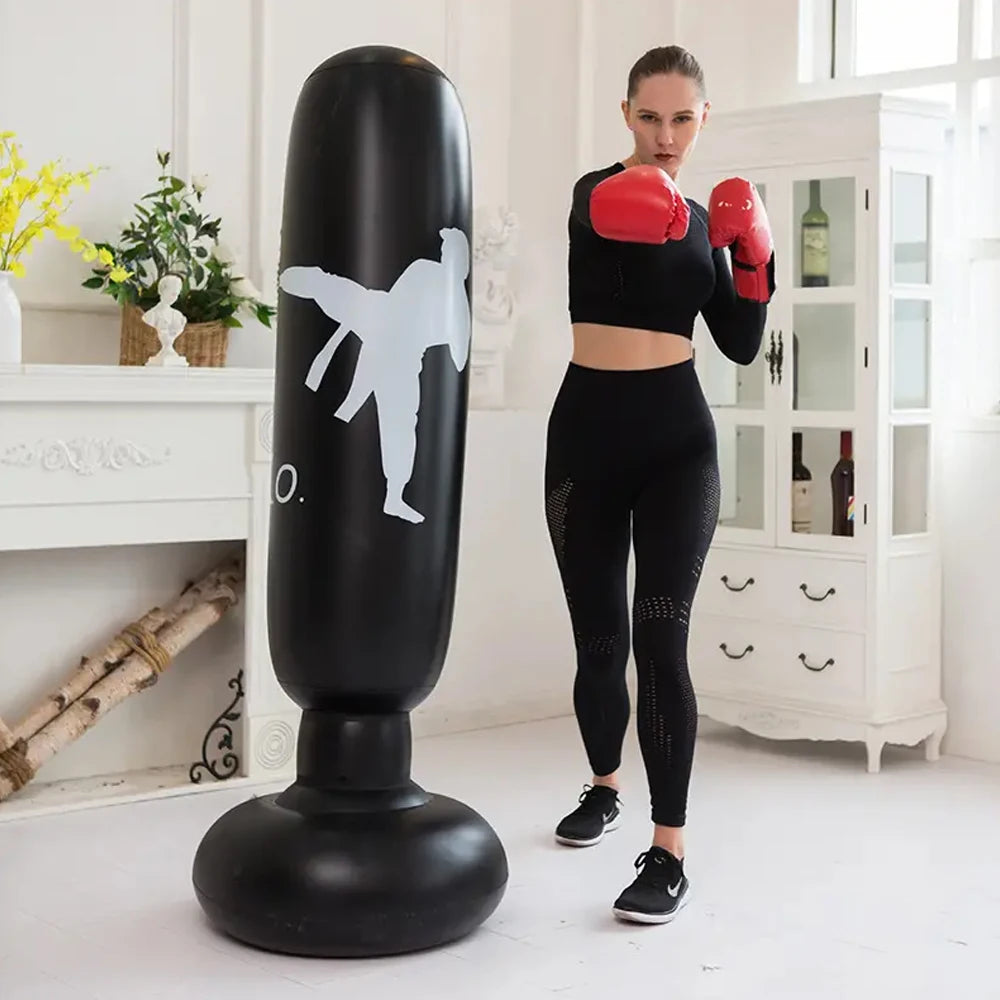 KO Style Inflatable Punching Bag – 160cm Boxing Sandbag