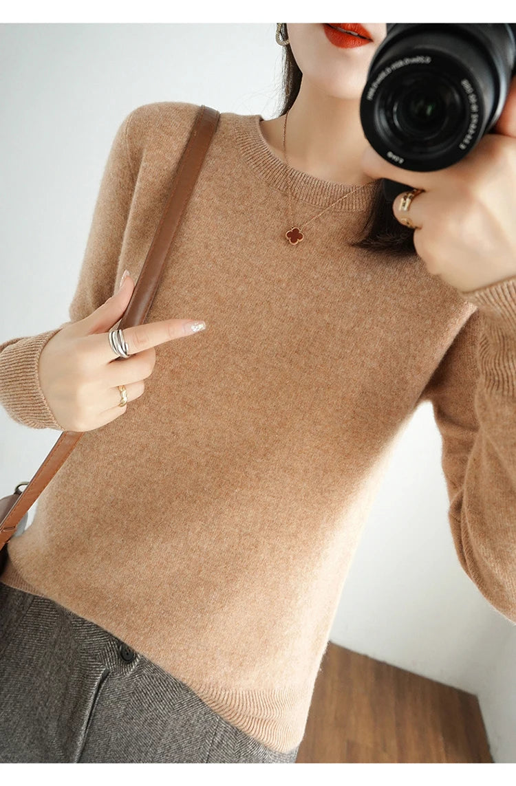 Autumn and Winter Cashmere Sweater for Women: