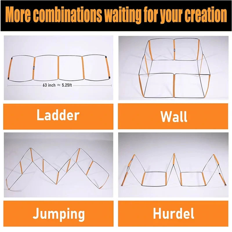 Dual-Purpose Soccer Training Jump Ladder – Agility & Speed Training