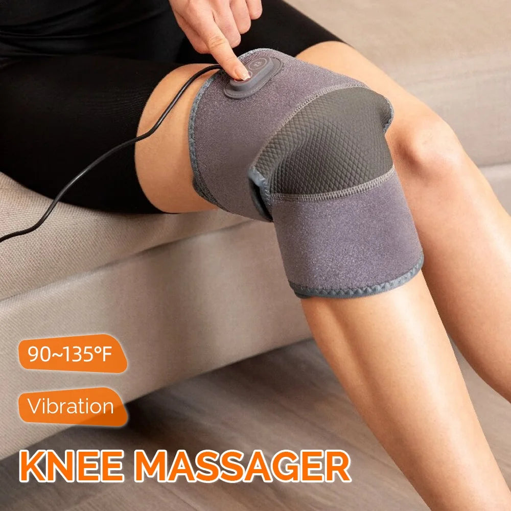 Electric Knee Massager with Vibration & Support