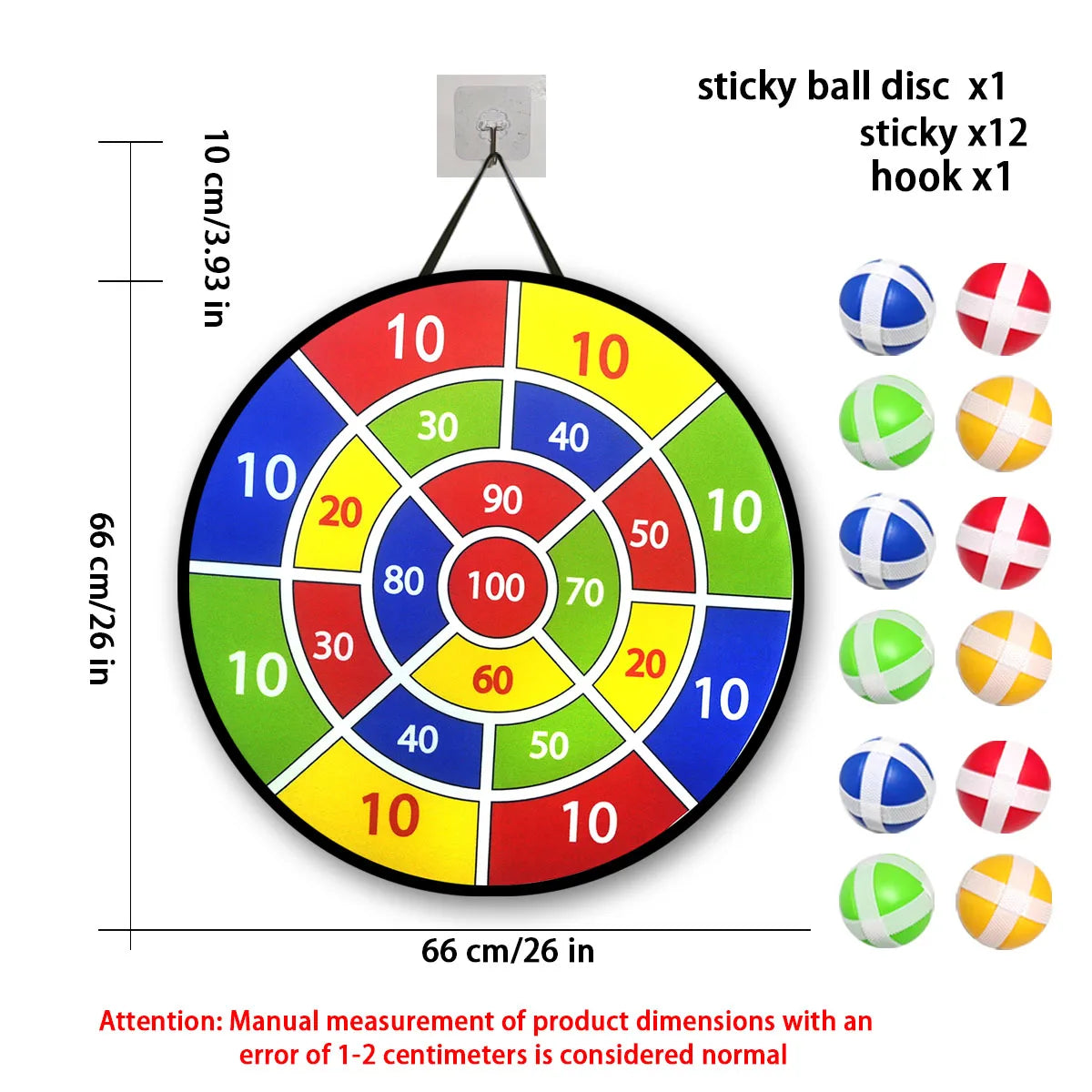 12PCS Sticky Ball Dart Disc Set – Fun Indoor & Outdoor Game for Kids & Family 🎯