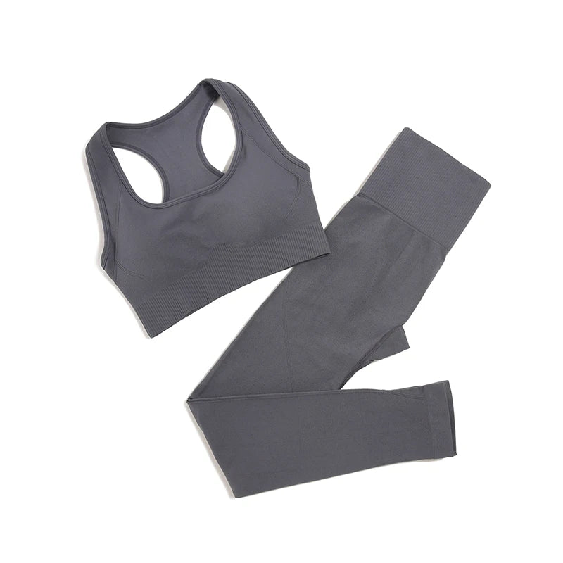 : WAREBALL Seamless Yoga Set – 2/3/4pcs Gym Outfit