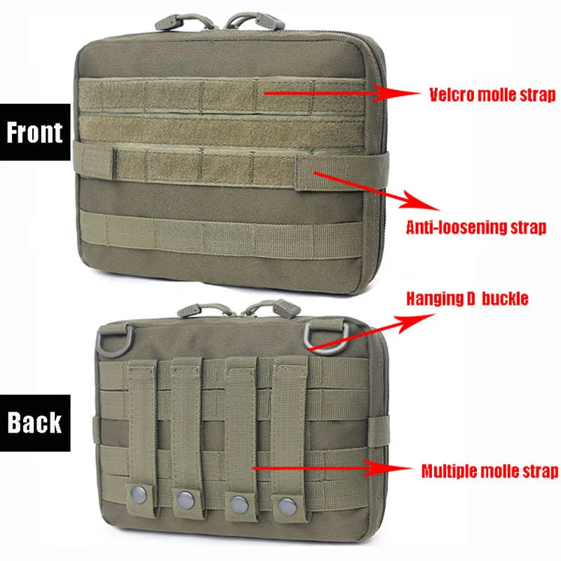 Molle Tactical EMT Pouch – Outdoor Emergency & Utility EDC Bag