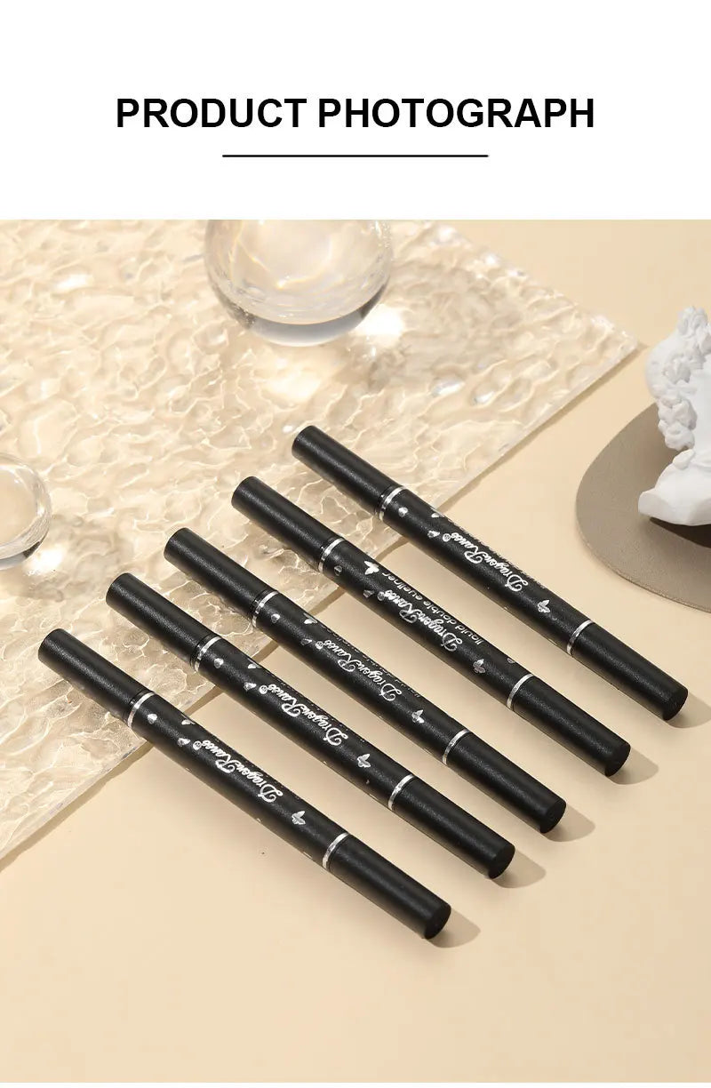 2-in-1 Butterfly & Star Stamp Eyeliner Pen – Waterproof & Long-Lasting