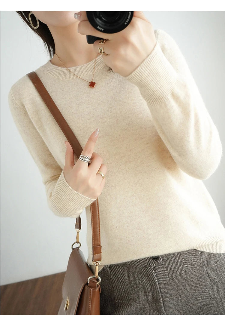 Autumn and Winter Cashmere Sweater for Women: