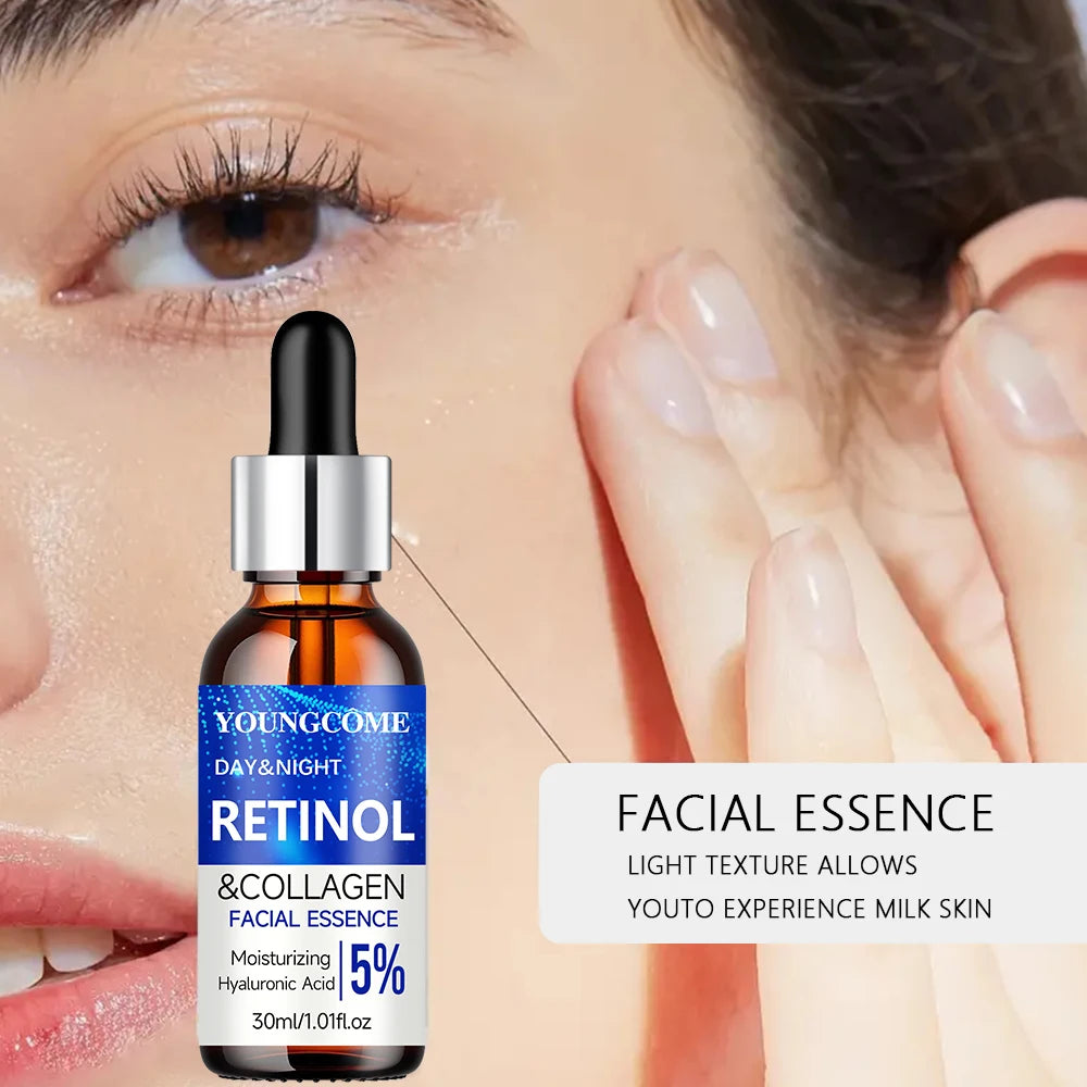 Retinol Cream Serum Combo Set Locks In Moisture Repairs Skin Smoothes Wrinkles Increases Elasticity For Younger Healthier Skin