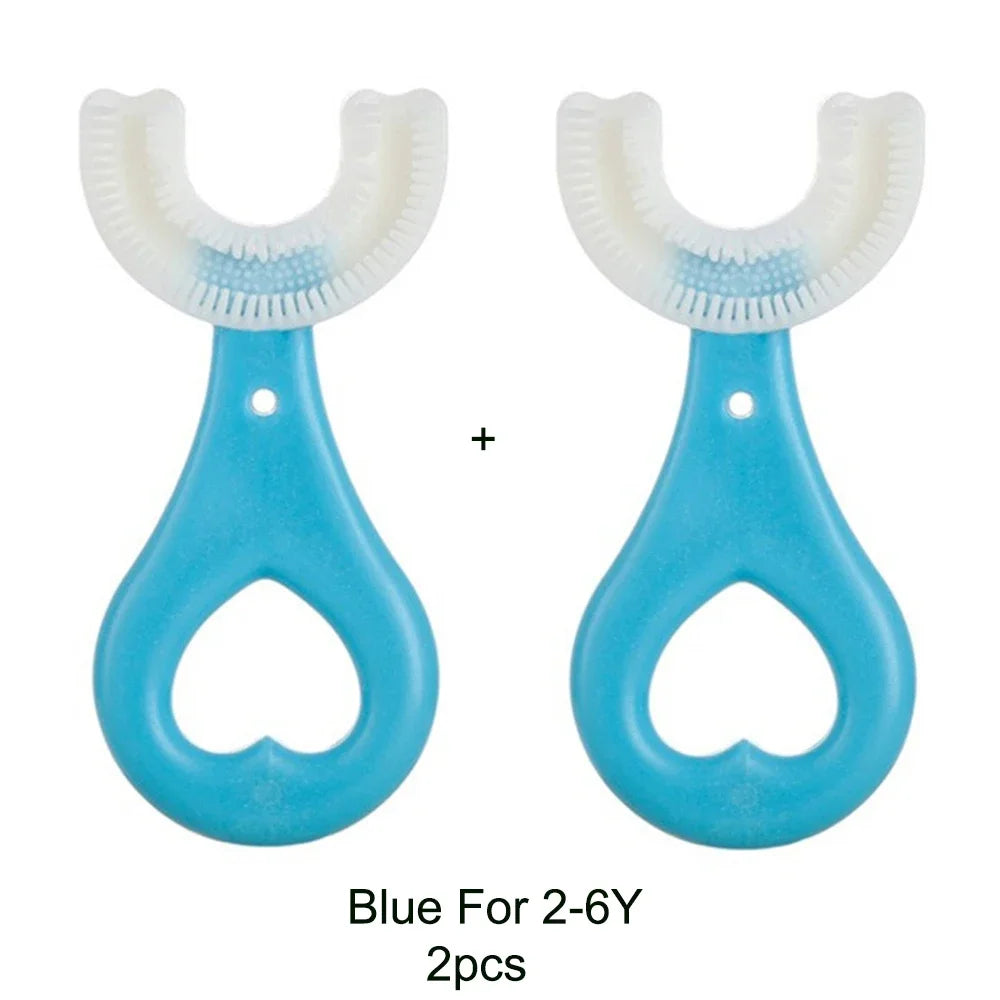 360° U-Shaped Silicone Toothbrush for Kids