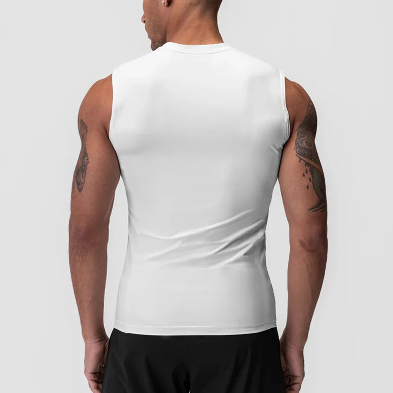 Men's Compression Workout Tank – Quick-Dry, Sleeveless Sports Vest