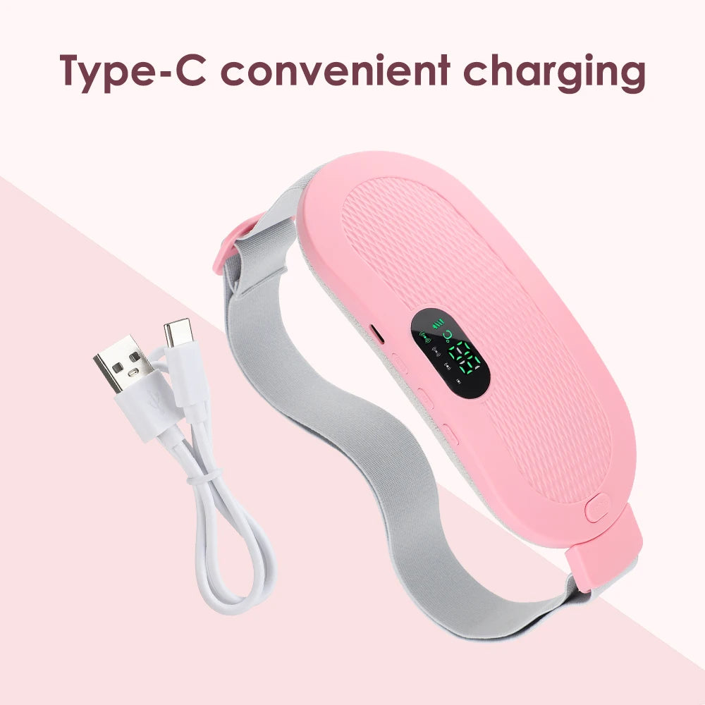 Electric Heating Pad & Vibrating Menstrual Cramp Massager