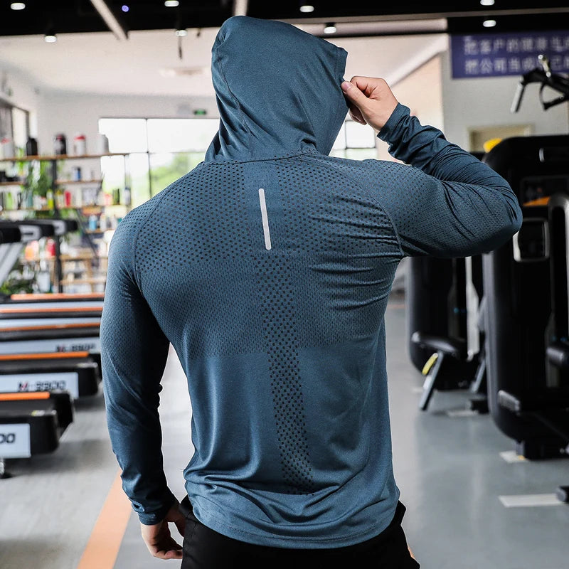 Men's Fitness Tracksuit – Hooded Gym Sweatshirt & Joggers