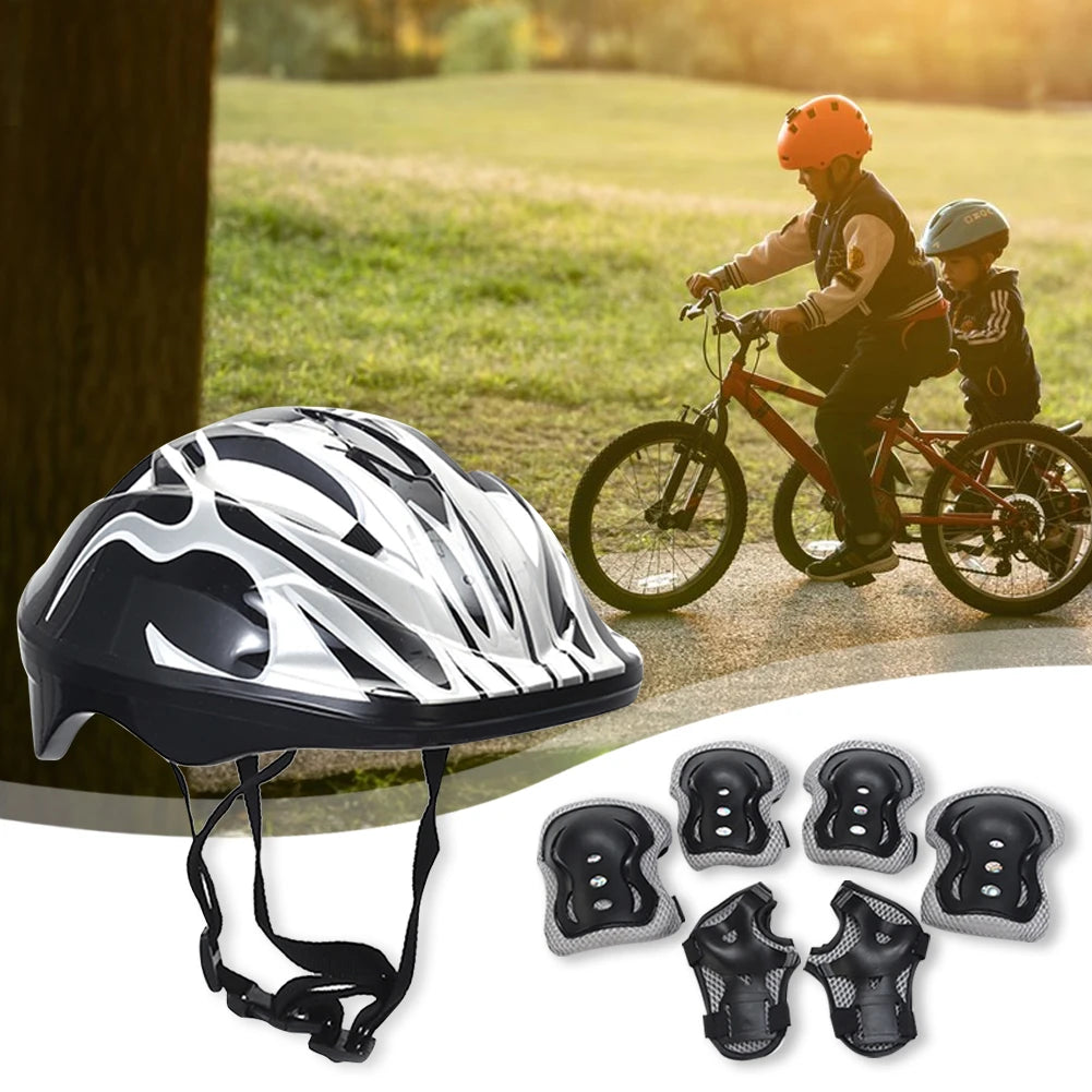 :Kids Safety Helmet & Pad Set – Full Protection Gear