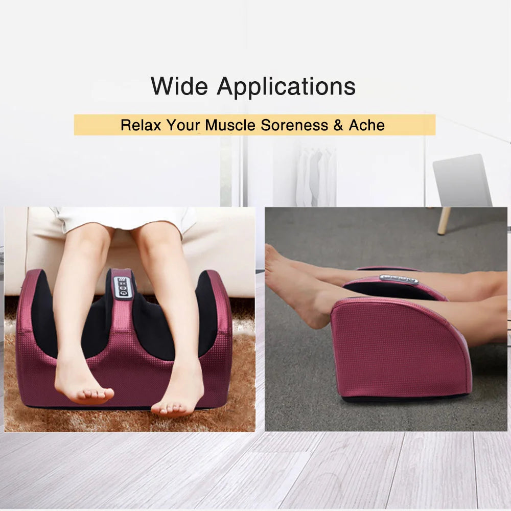 Electric Heated Foot Massager with Shiatsu & Compression Therapy