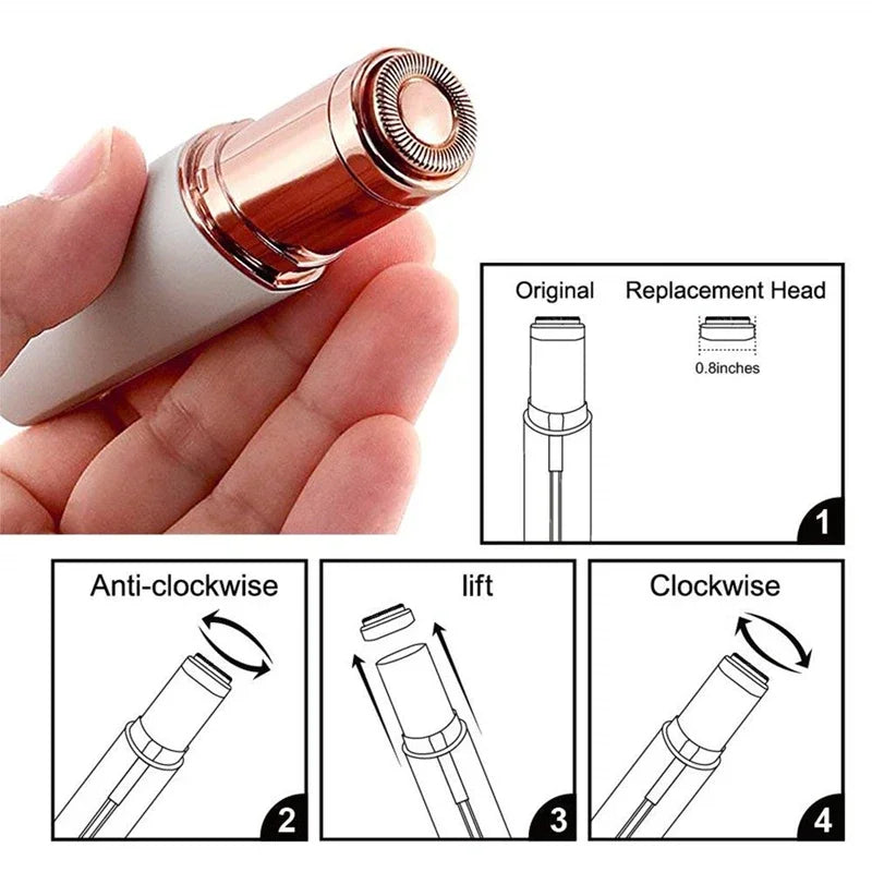 2024 New USB Electric Mini Epilator & Eyebrow Trimmer for Women