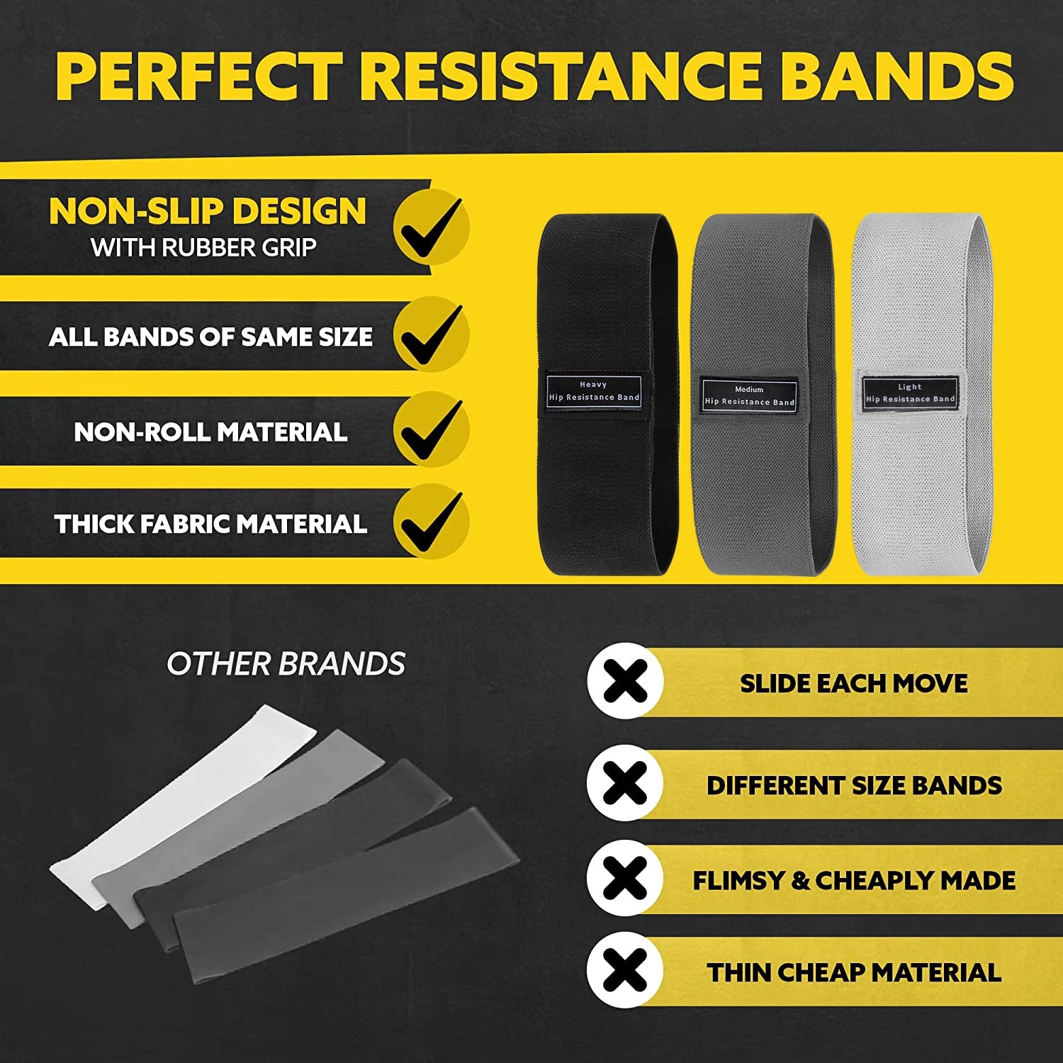 Hip Booty Bands Glute Fabric Resistance