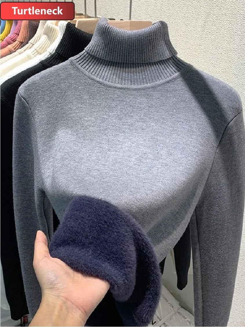 Turtleneck Winter Sweater for Women: