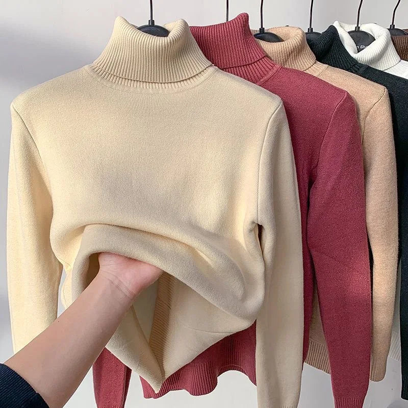 Turtleneck Winter Sweater for Women: